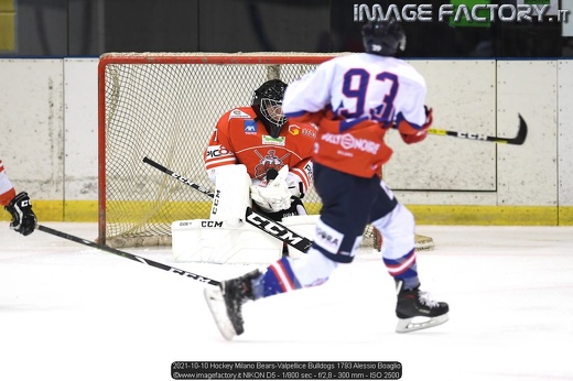 2021-10-10 Hockey Milano Bears-Valpellice Bulldogs 1793 Alessio Boaglio